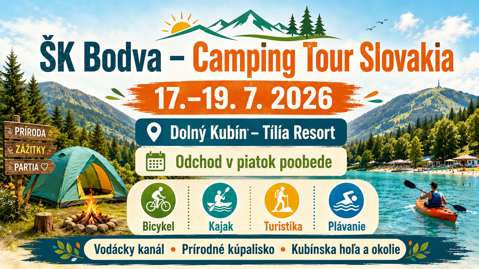 🏕️ ŠK Bodva – Camping Tour Slovakia