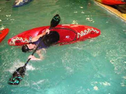 Šk Bodva kanoistický tréning na bazéne