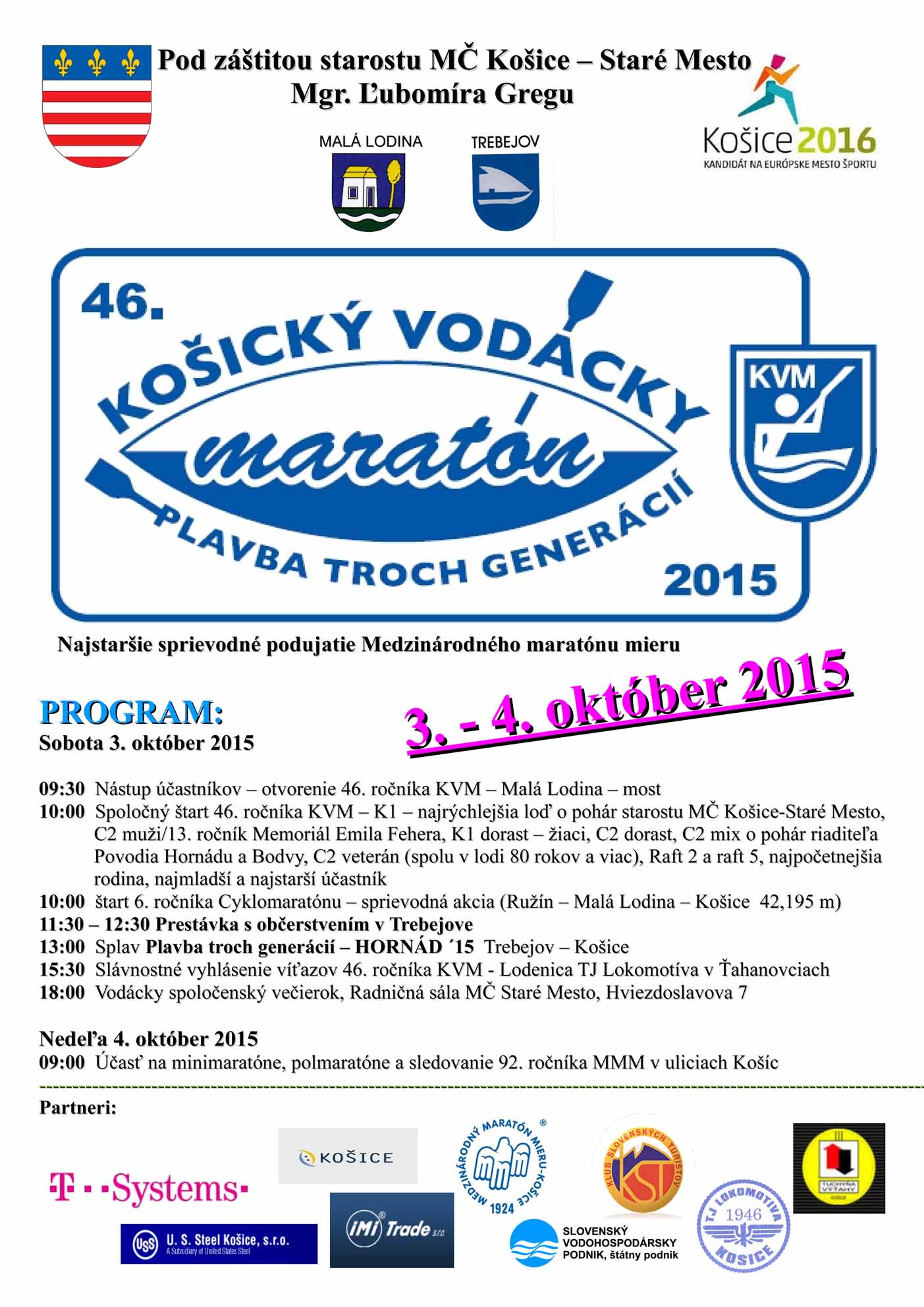 46.ročník Košického vodáckého maratónu